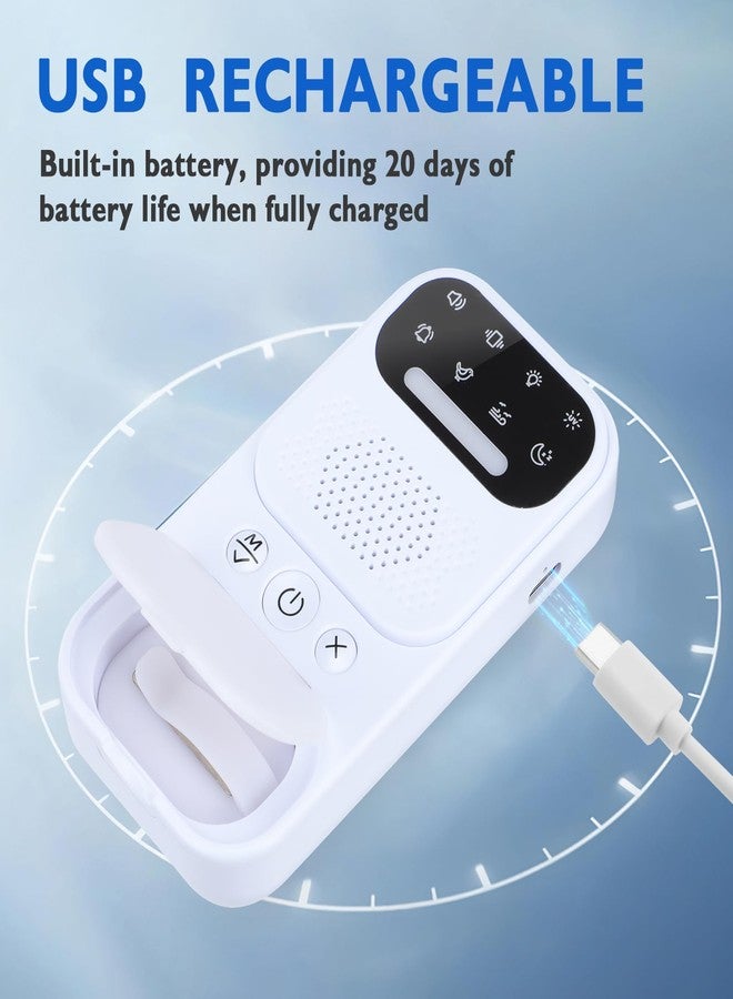 laelr Wireless Bedwetting Alarm, Laelr Rechargeable Bed Wetting Alarm, Pee Alarm for Kids Elderly Night Potty Training, Bed Wetting Sensor with Sound & Vibration, 4 Melodies, Night Light and Cleaning Light - Image 2